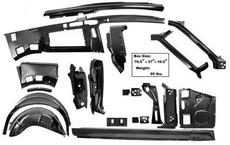 sheet metal parts 1968 mustang coupe|1968 mustang sheet metal.